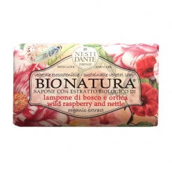 NESTI DANTE Bionatura мыло Wild Raspberry & Nettle / малина и крапива
